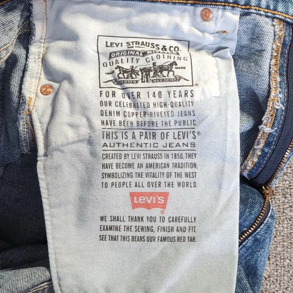Vintage 1995 Levi’s 505 - Made in USA - Jeans Medium Wash - Size 36x30 - Picture 7 of 11